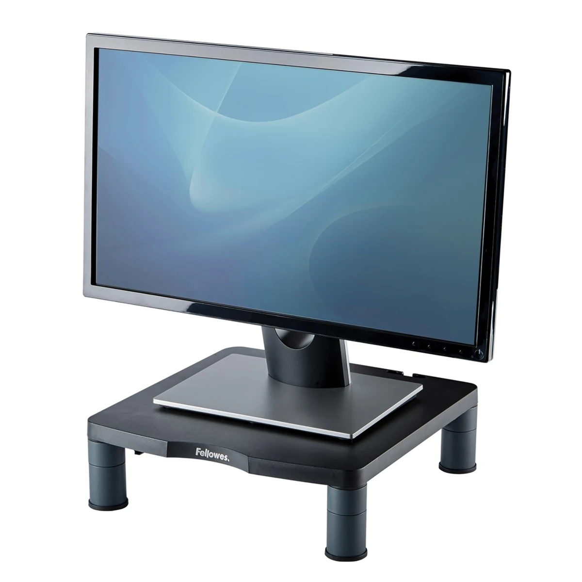 Fellowes Podstawa Pod Monitor Grafitowa, Regulacja 50-100mm, Ekran do 53,3cm