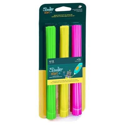 Filament PLA 3Doodler Start EKO, 2.5 mm, 75 sztuk, Neon Glow