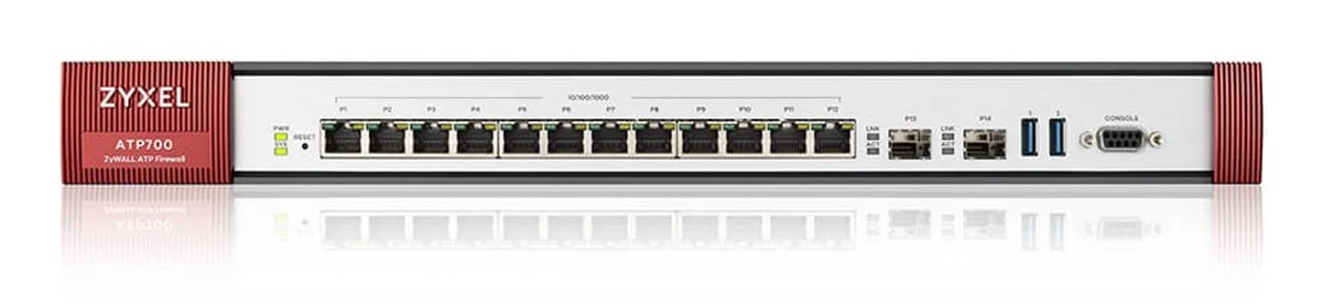 Firewall Zyxel ATP700, 14 portów WAN/LAN, przepustowość 6000 Mbps
