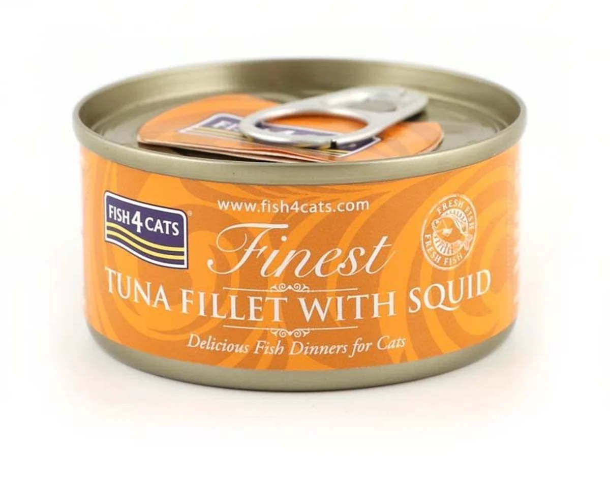 Fish4Cats Finest filet Tuńczyk z Kałamarnicami 70g