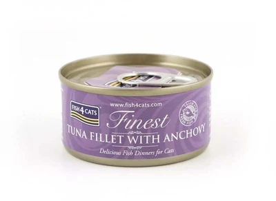 Karma mokra Fish4Cats Finest - filet z tuńczyka z anchois 70g