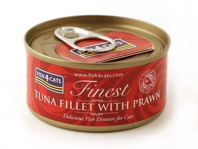 Karma mokra Fish4Cats Finest - filet z tuńczyka z krewetkami 70g