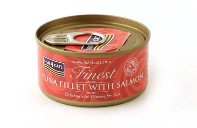 Karma mokra Fish4Cats Finest - filet z tuńczyka z łososiem 70g