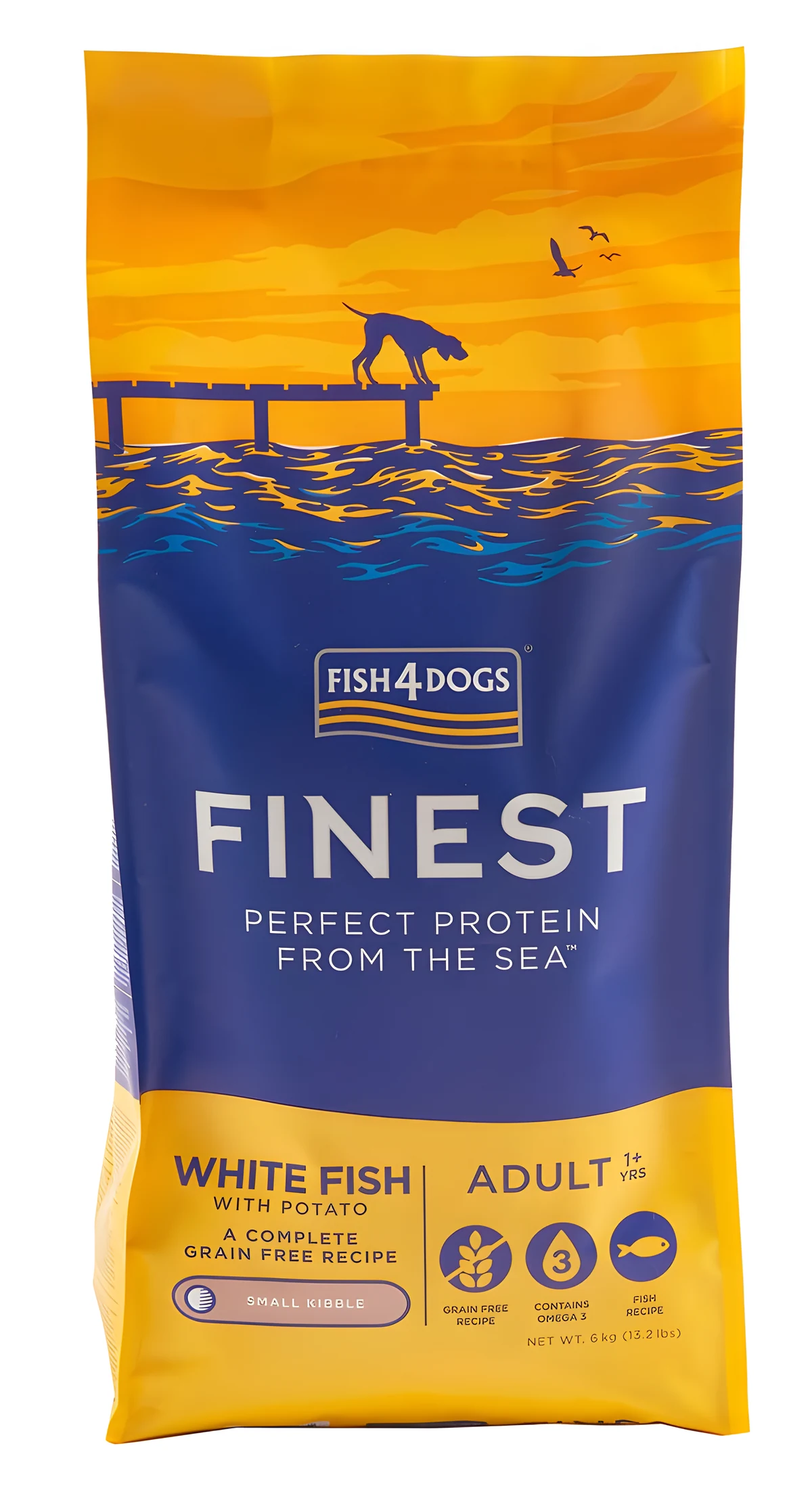 Fish4Dogs Finest Ocean z białą rybą Adult 6kg