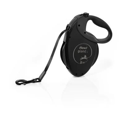 Automatyczna smycz Flexi Giant Taśma Black Edition 8m - czarna