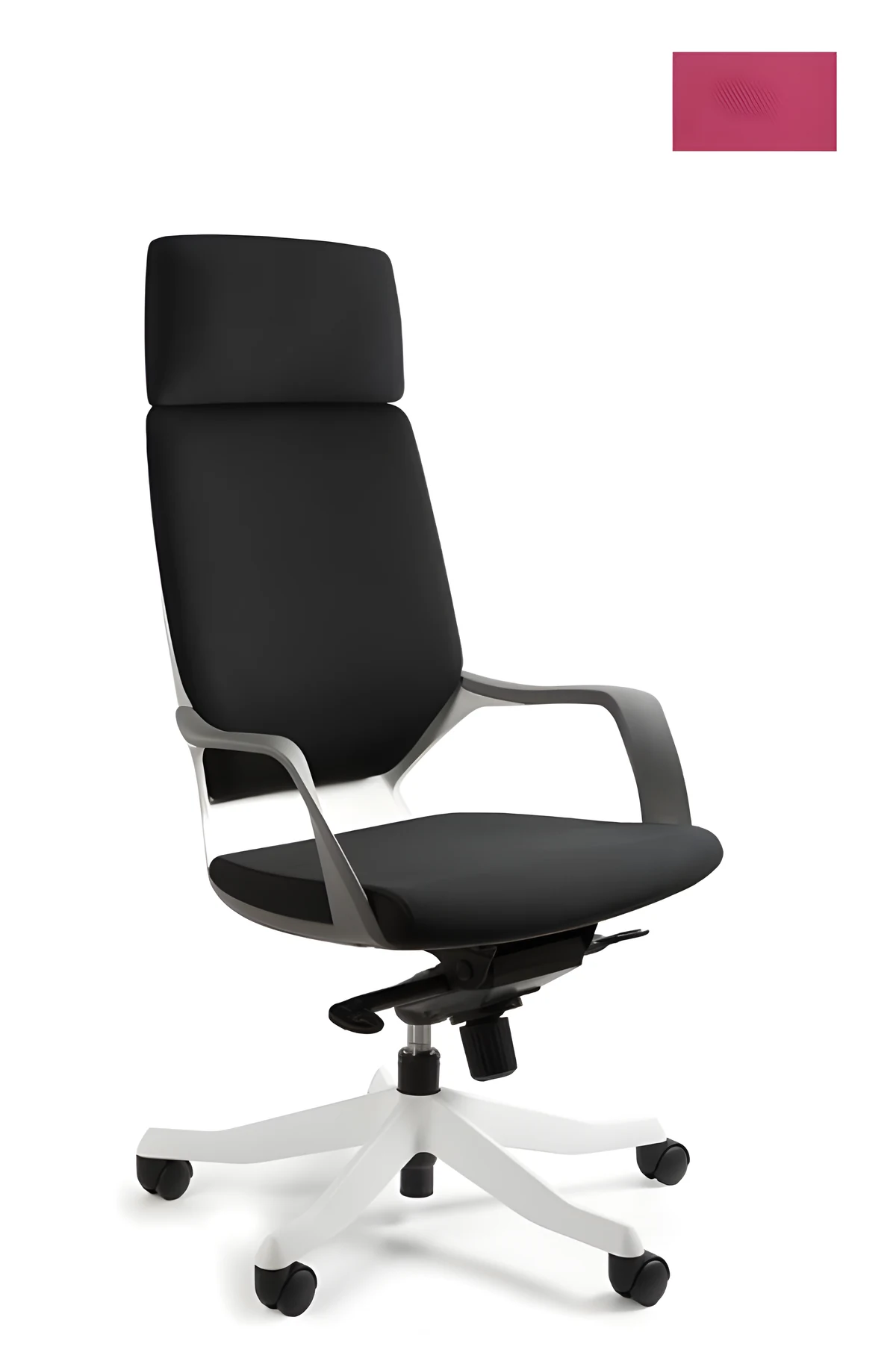 Fotel biurowy Apollo BL401 magenta/biały