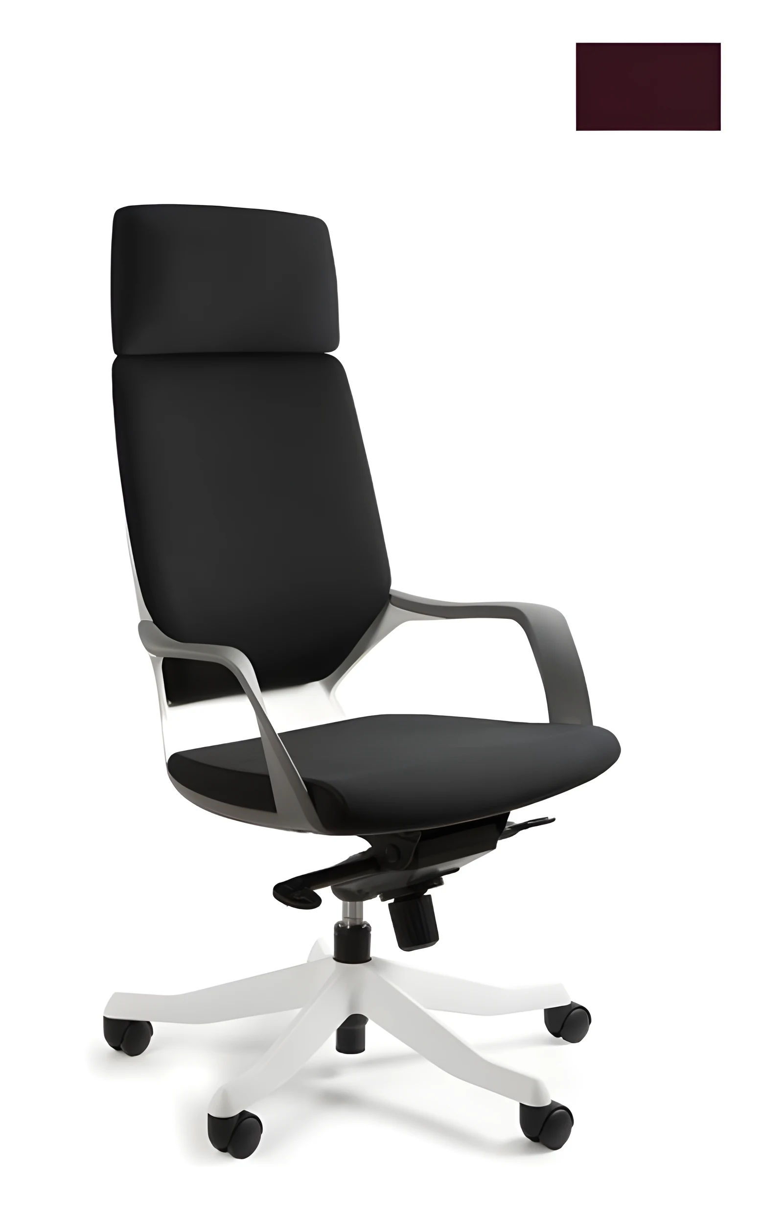 Fotel biurowy Apollo BL403 burgundy/biały — zdjęcie 1 z 6