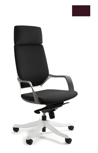 Fotel biurowy Apollo BL403 burgundy/biały