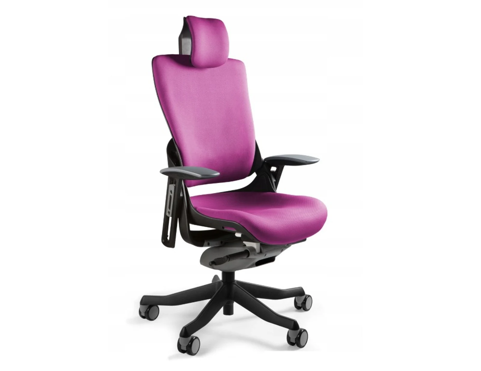 Fotel biurowy Wau 2 BL401 tkanina magenta/czarny — zdjęcie 1 z 4