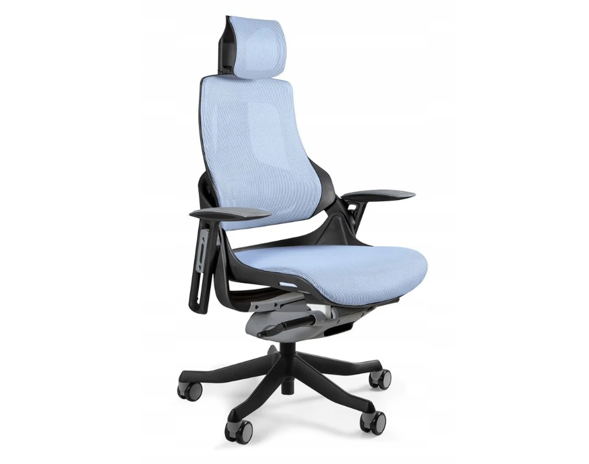 Fotel biurowy Wau NW43 siatka royalblue/czarny