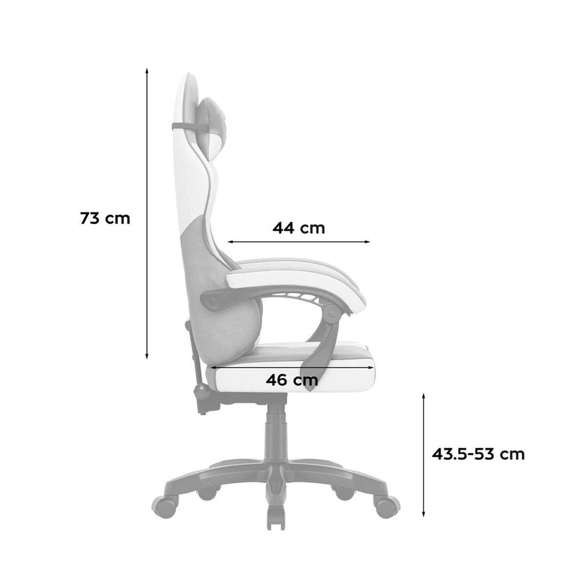 Fotel gamingowy Huzaro Force 2.7 Grey