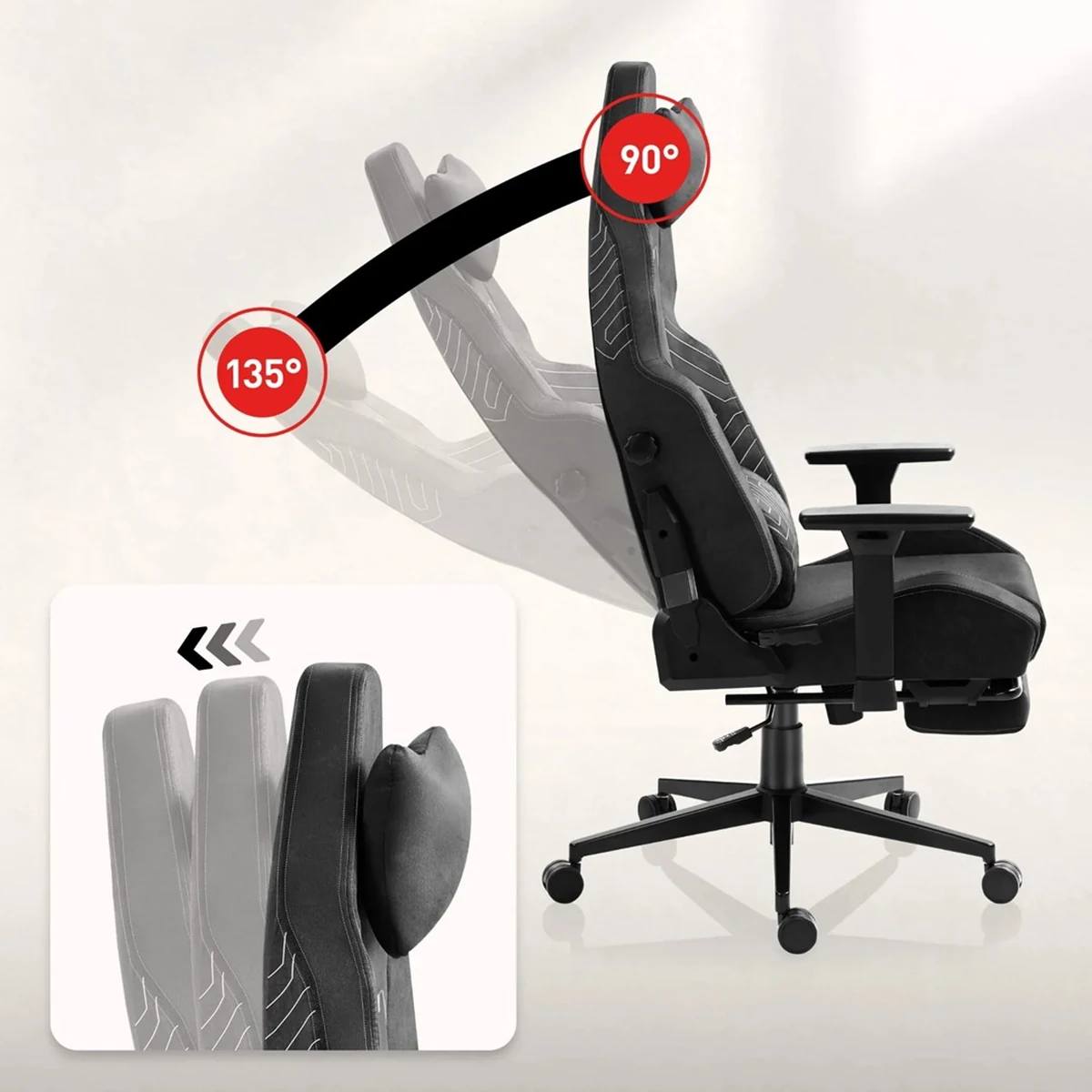 Fotel gamingowy Huzaro Force 8.1 Black