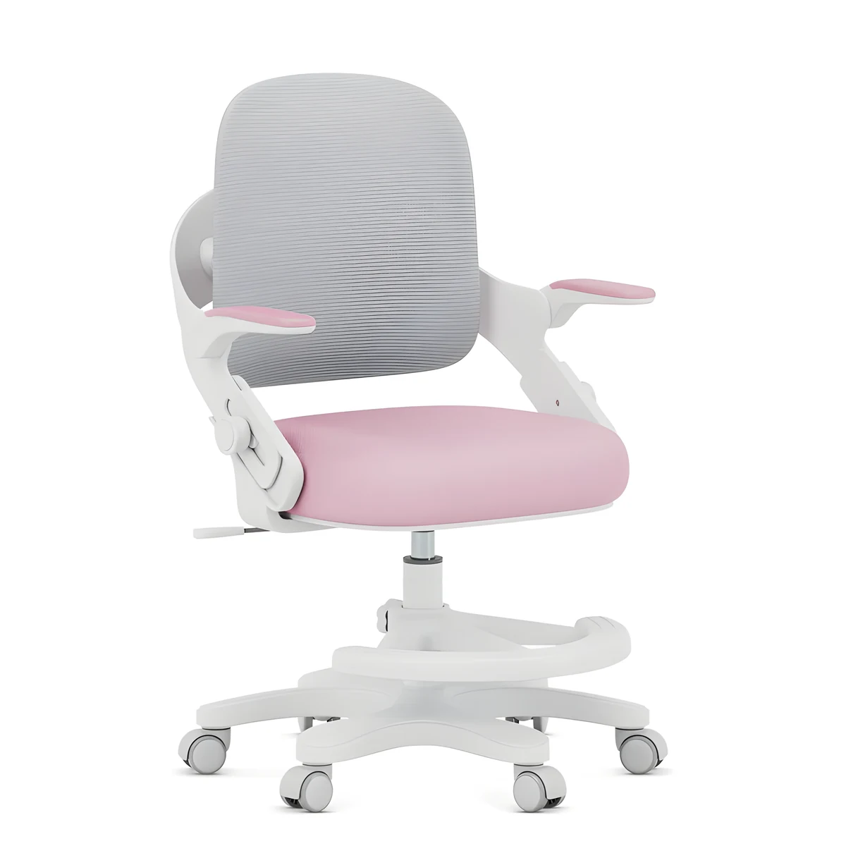 Fotel obrotowy Junior 4.3 Pink-Grey