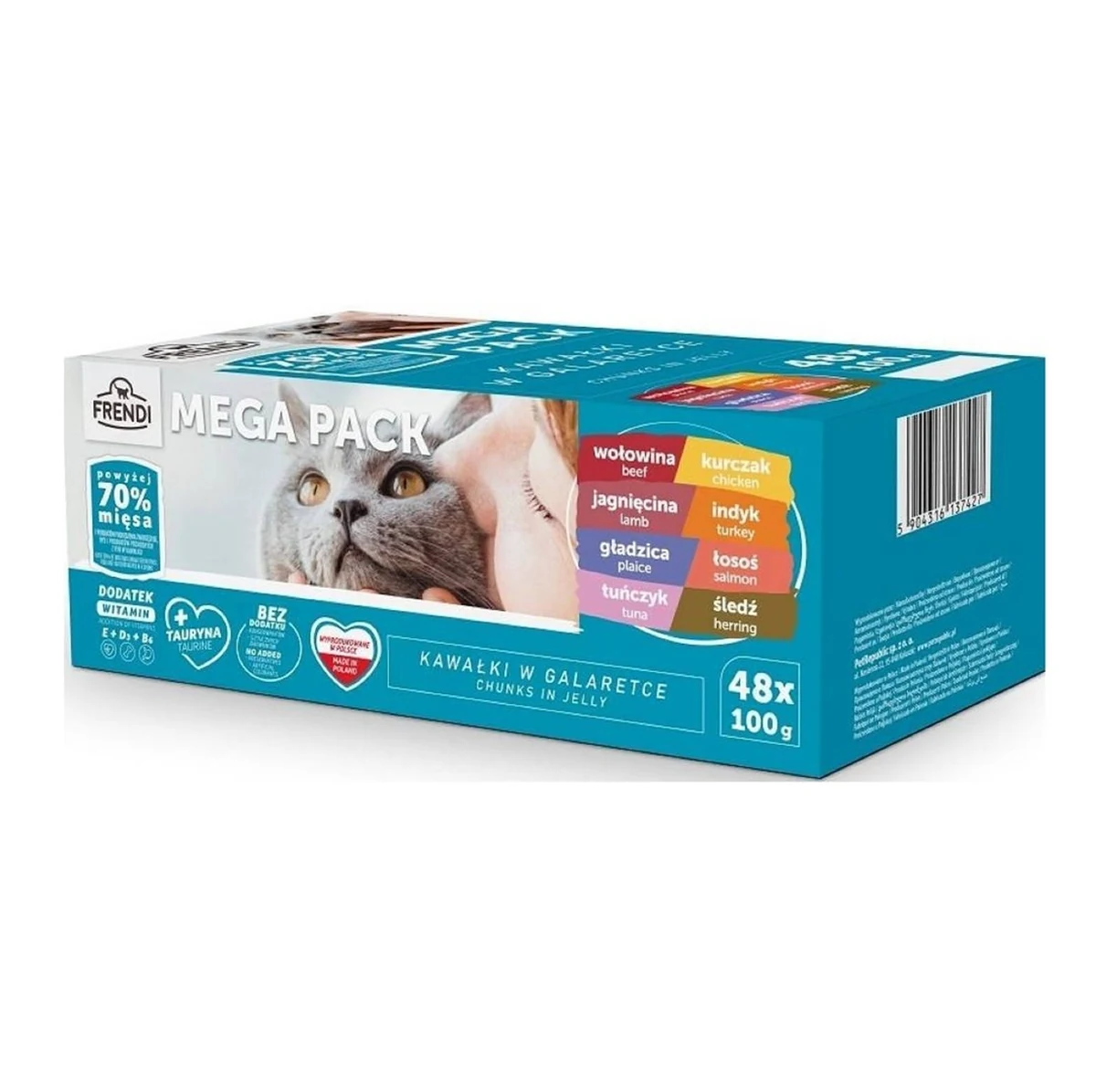 FRENDI Kawałki w Galarecie 48x100g