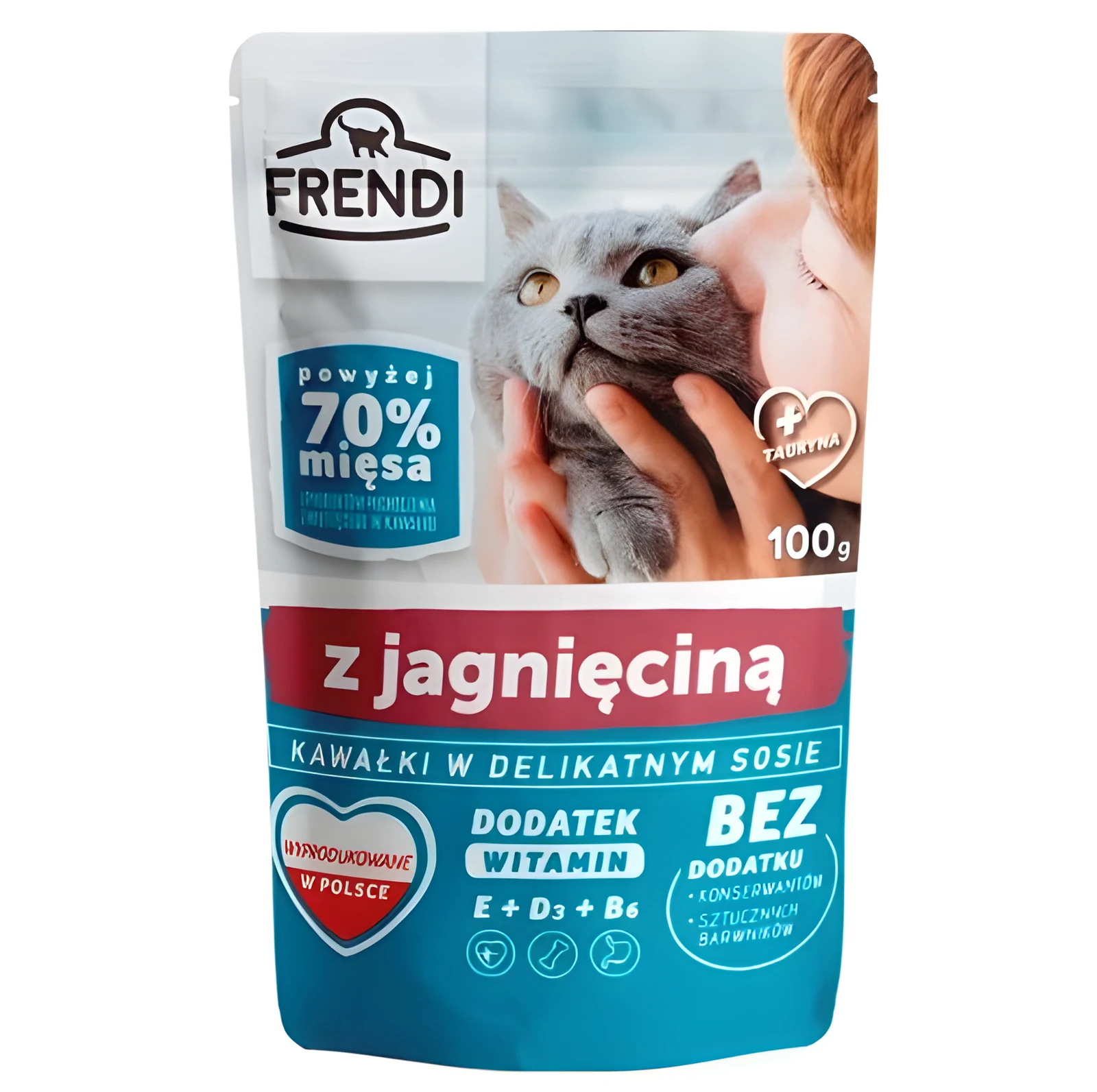 Karma mokra Frendi Kawałki w sosie z jagnięciną 100g