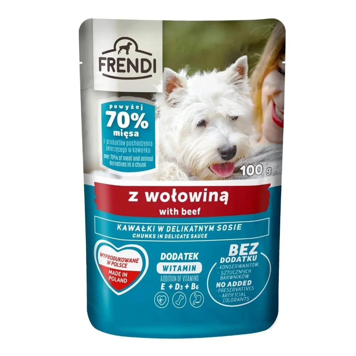 FRENDI kawałki w sosie z wołowiną 100g