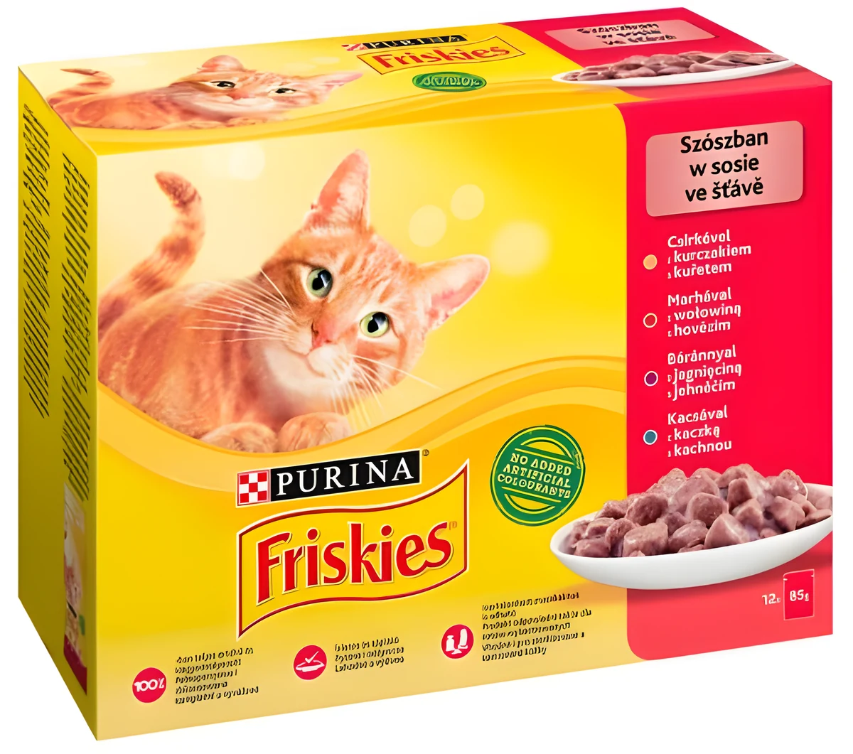 Friskies Mix mięsny - 12 x 85 g mokra karma