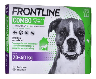 Frontline Combo Spot-on dla kota - Krople przeciw pchłom i kleszczom - 3 x 0,5 ml