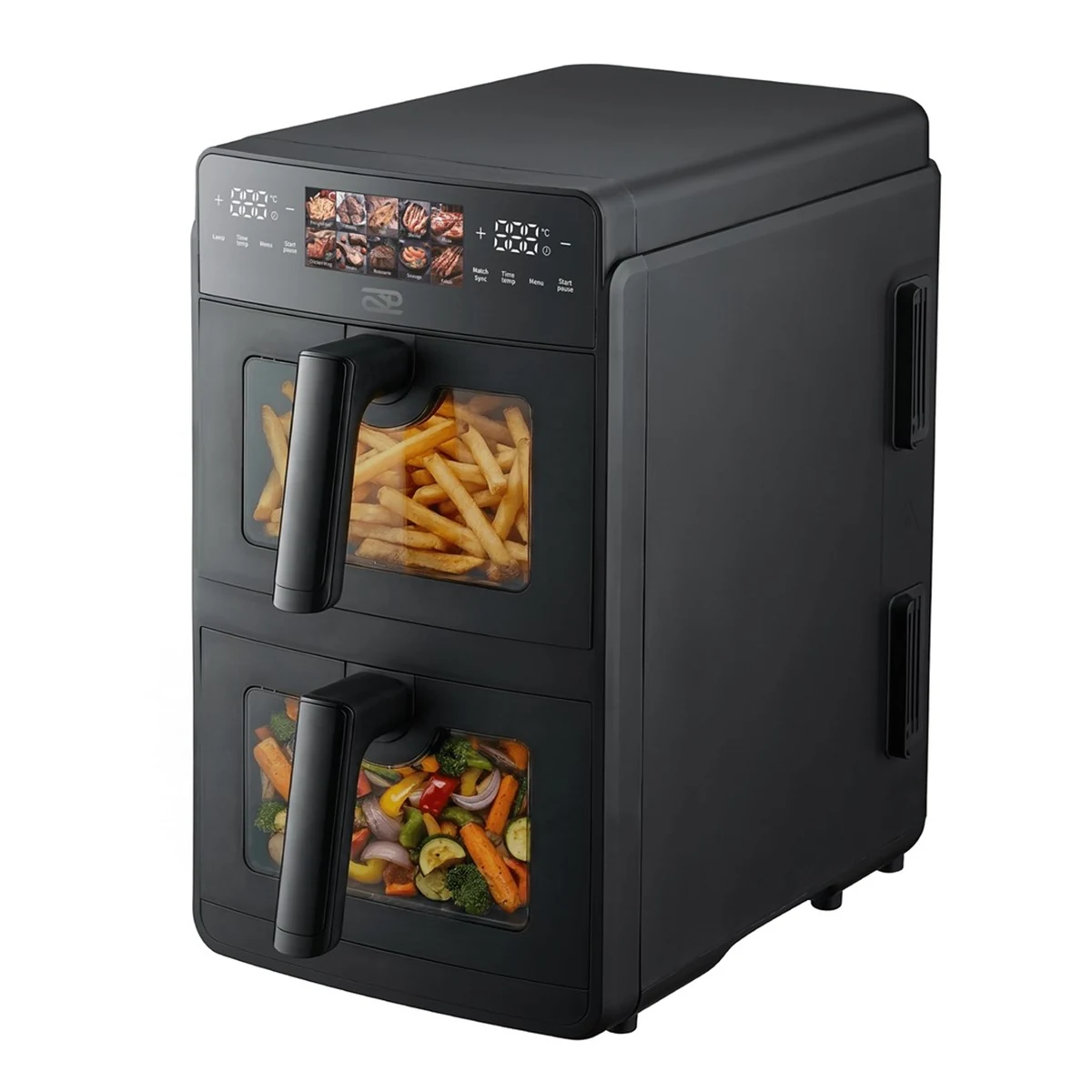Frytkownica bez tłuszczu PROMIS Pionowa Podwójna 10 l, 2600 W, czarny