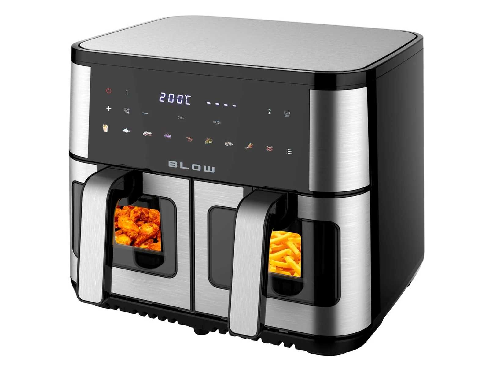 Frytkownica beztłuszczowa BLO 2500W 9L dwukomorowa — zdjęcie 1 z 8