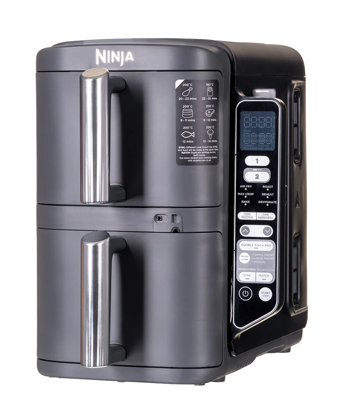 Frytkownica beztłuszczowa Ninja DoubleStack SL451EU - 9,5 l, 6 programów