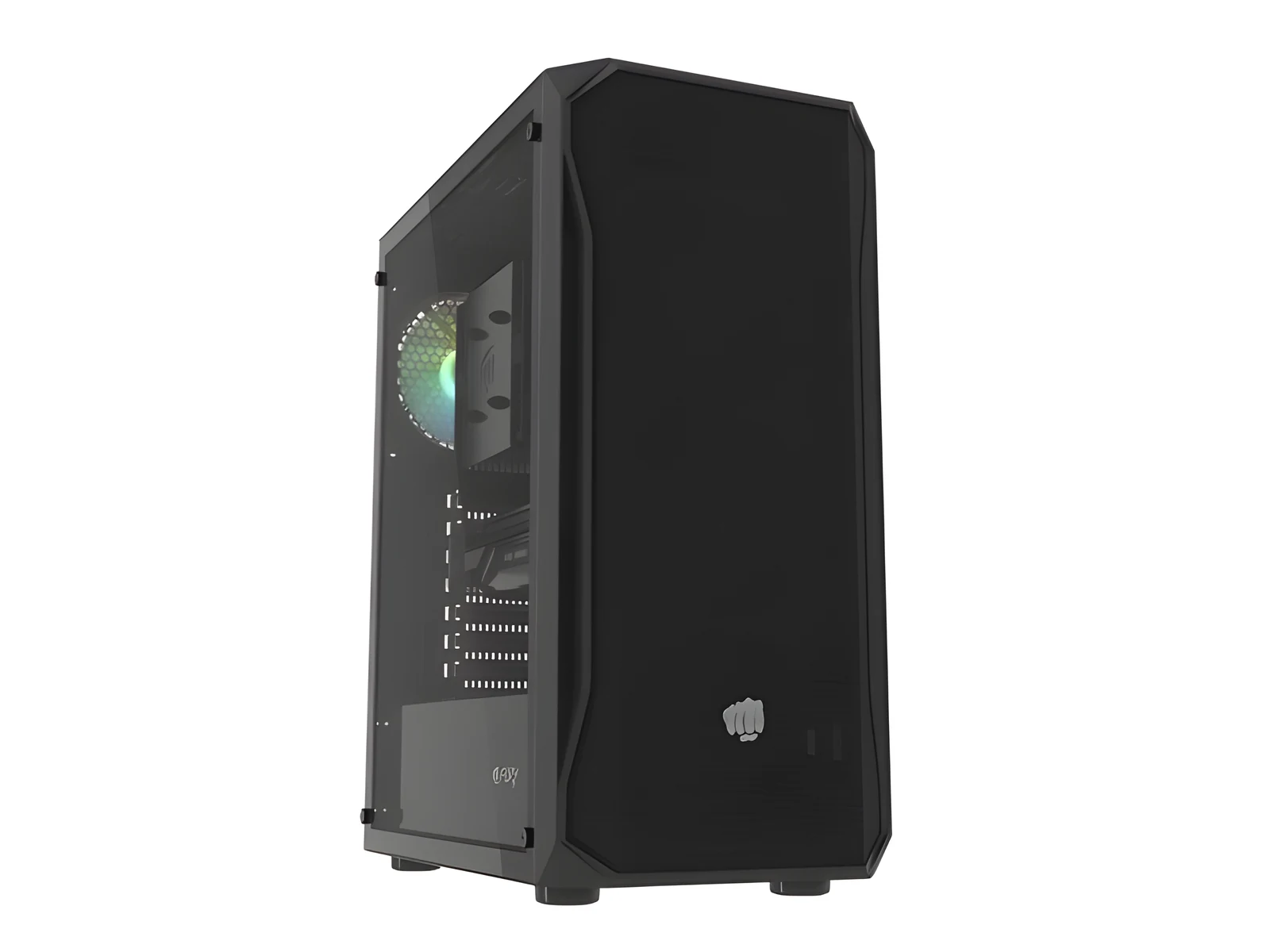 Obudowa komputerowa Fury Shobo RGB Midi Tower z oknem, czarna — zdjęcie 1 z 8