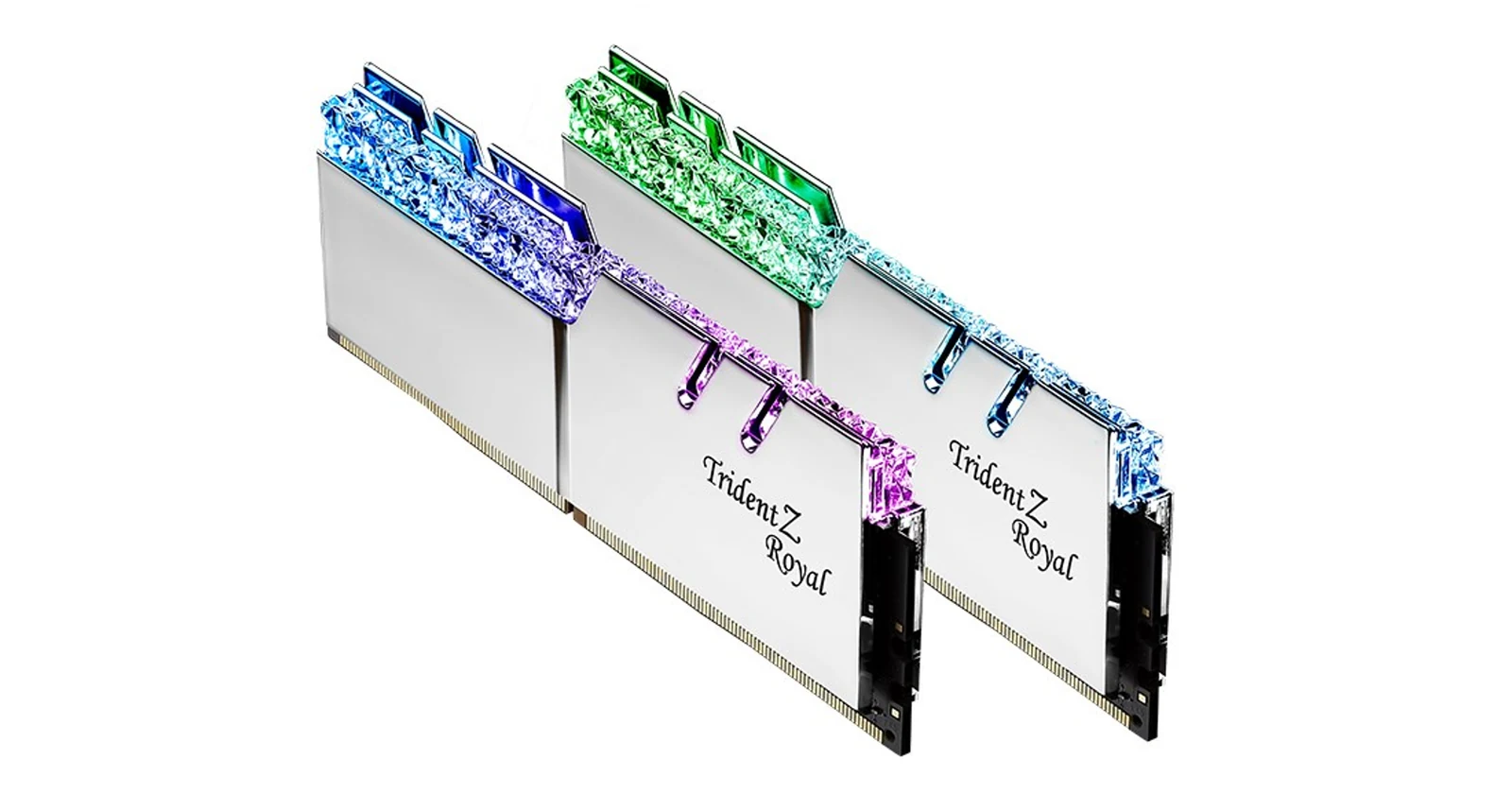 G.SKILL TRIDENTZ ROYAL RGB DDR4 2X16GB 3600MHZ CL18 XMP2 SILVER F4-3600C18D-32GTRS — zdjęcie 1 z 5