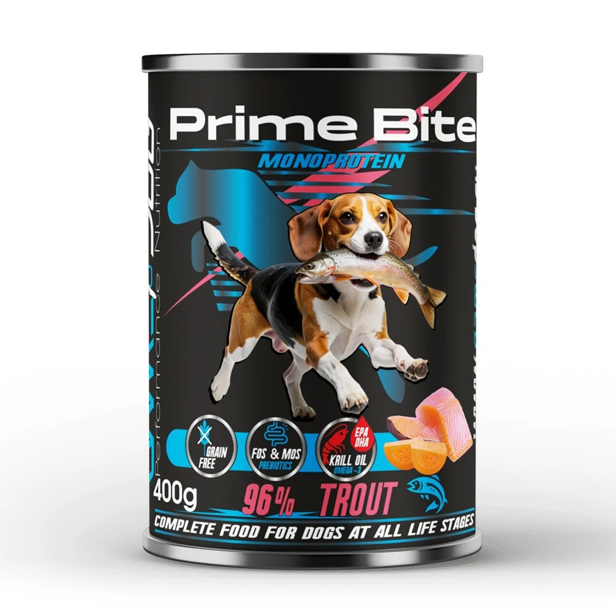 GAME DOG Prime Bite pstrąg, batat 400g