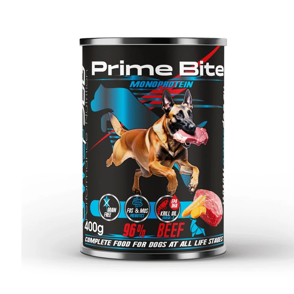 GAME DOG Prime Bite wołowina, marchewka 400g