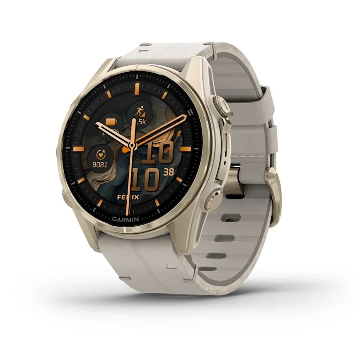 Garmin Fenix 8 43mm AMOLED Sapphire Tytan Soft Gold