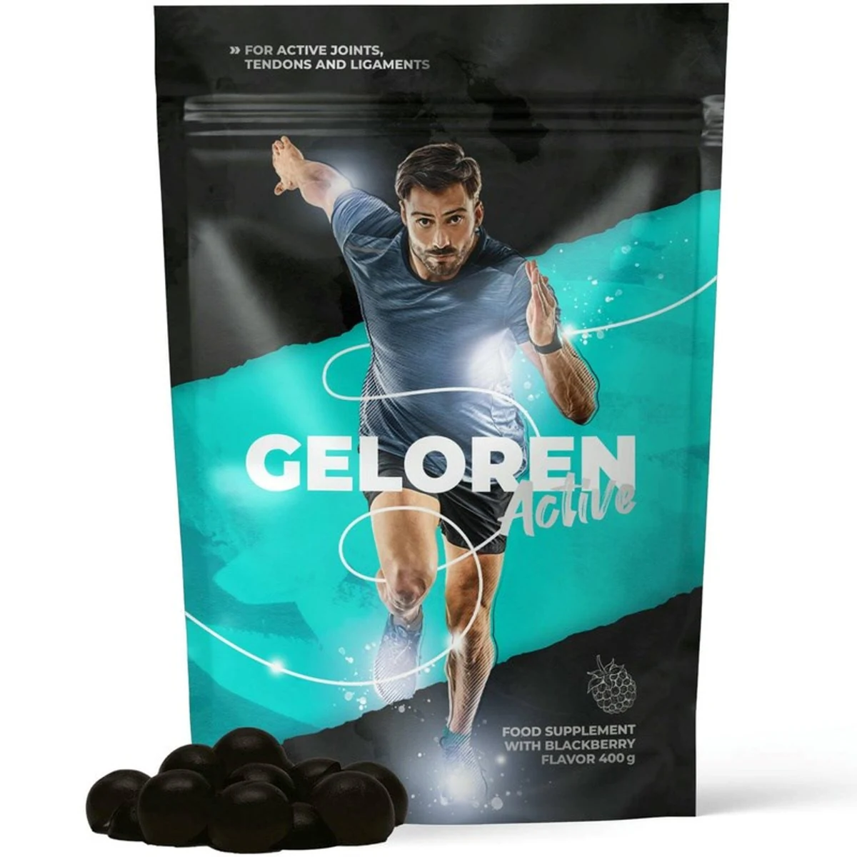 GELOREN Active Blackberry 3szt. Suplement