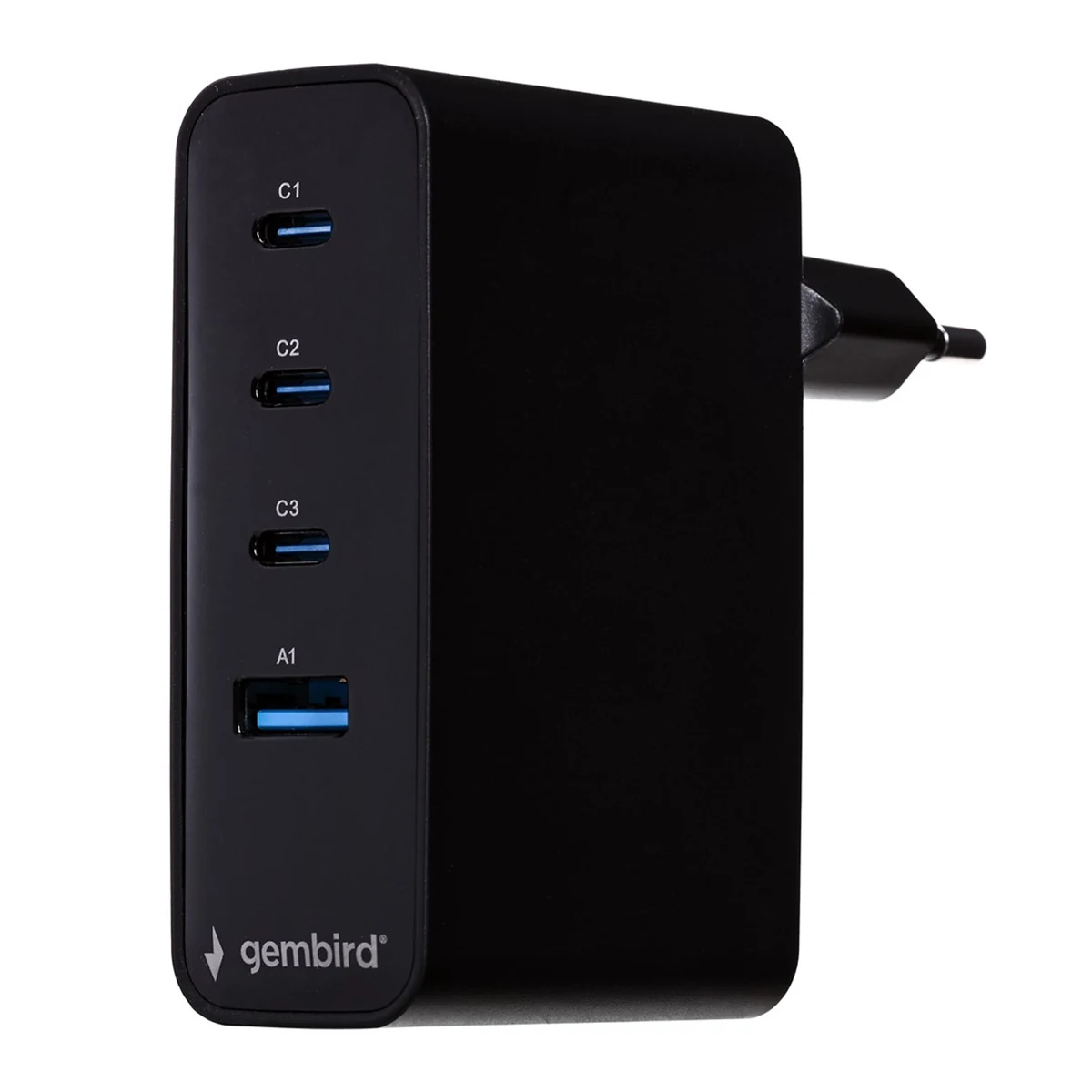 GEMBIRD 4-PORTOWA ŁADOWARKA SIECIOWA 100W CZARNA