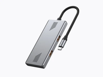 Hub USB 3.2 Gembird, 4-portowy, szary
