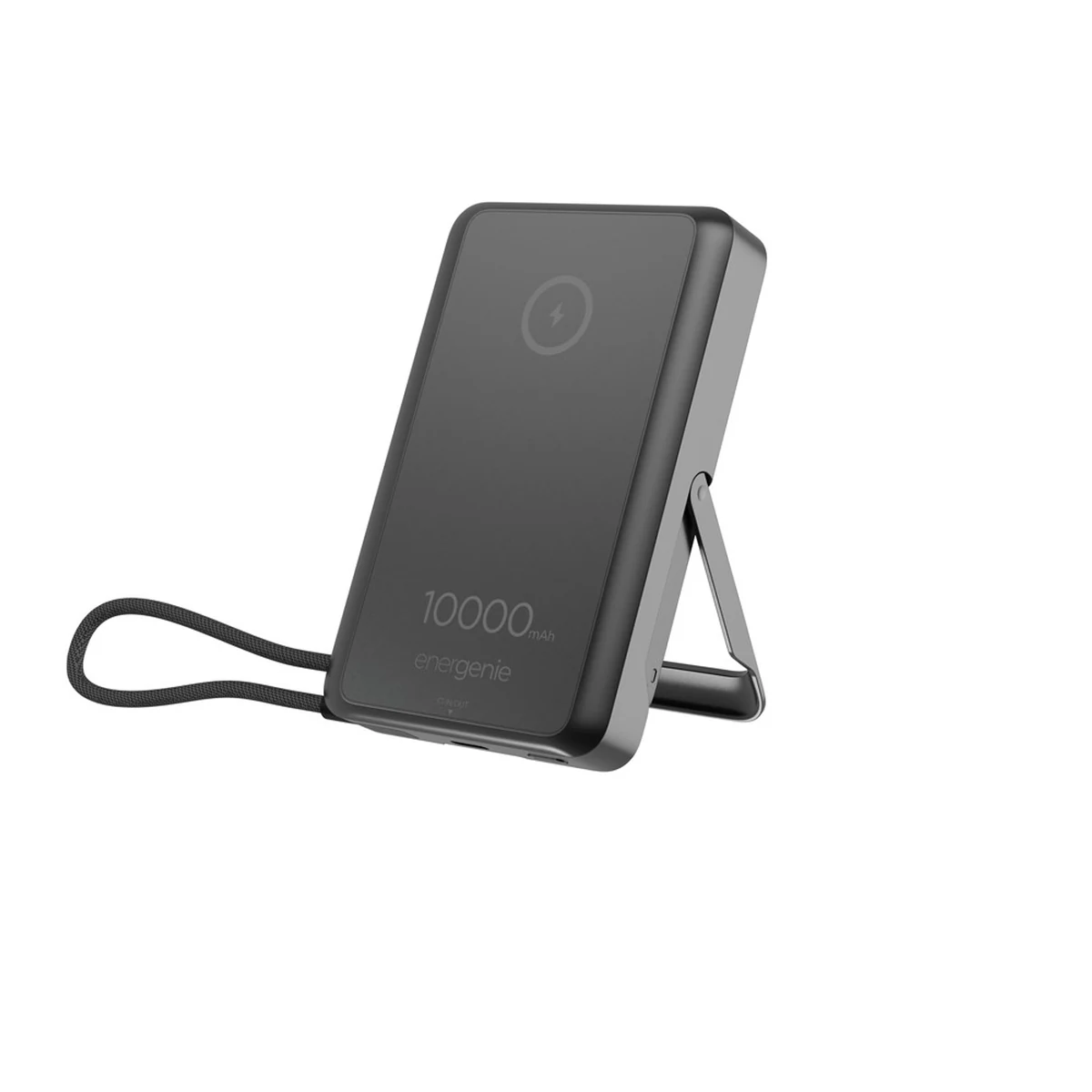 Bezprzewodowy Powerbank Magnetyczny Gembird 10000 mAh z Podstawką, 15 W, Czarny