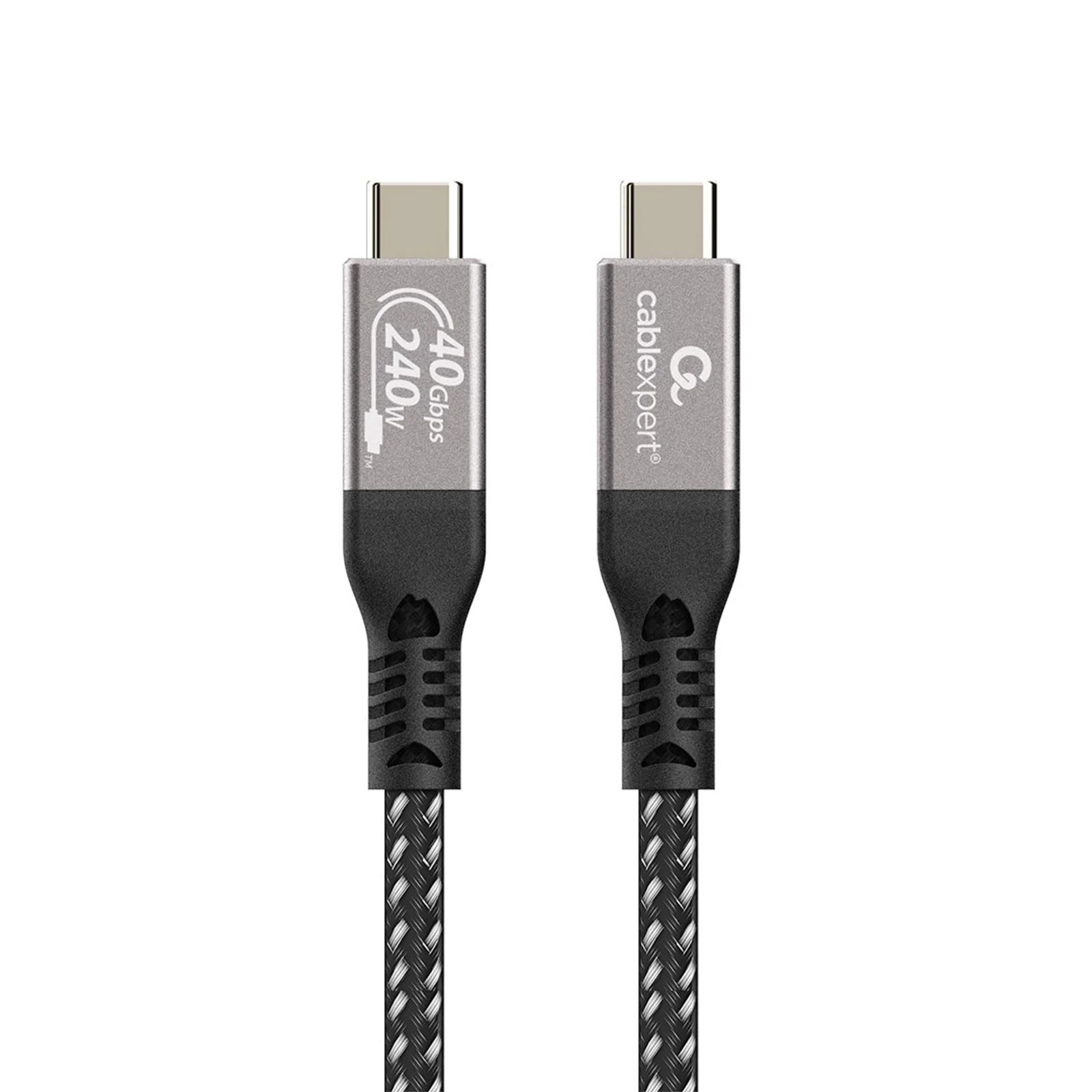 GEMBIRD KABEL DO ŁADOWANIA I TRANSMISJI DANYCH PREMIUM USB 4 TYPE-C 40 GB/S, 240 W, 0.3 M — zdjęcie 1 z 4