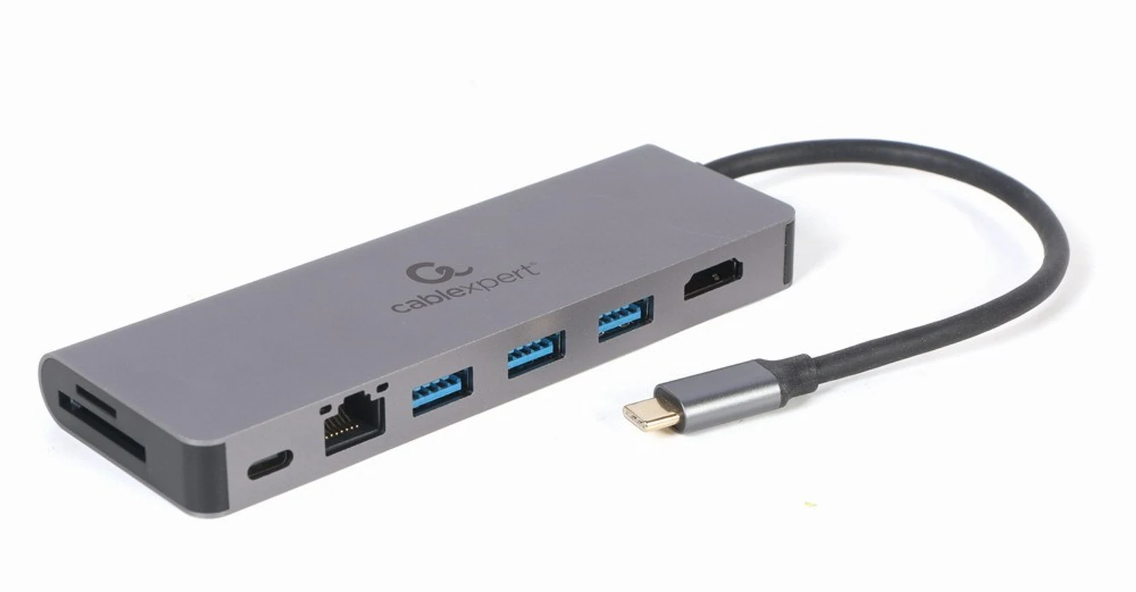 GEMBIRD MULTI ADAPTER USB TYP-C 5W1 HUB - 100W — zdjęcie 1 z 5