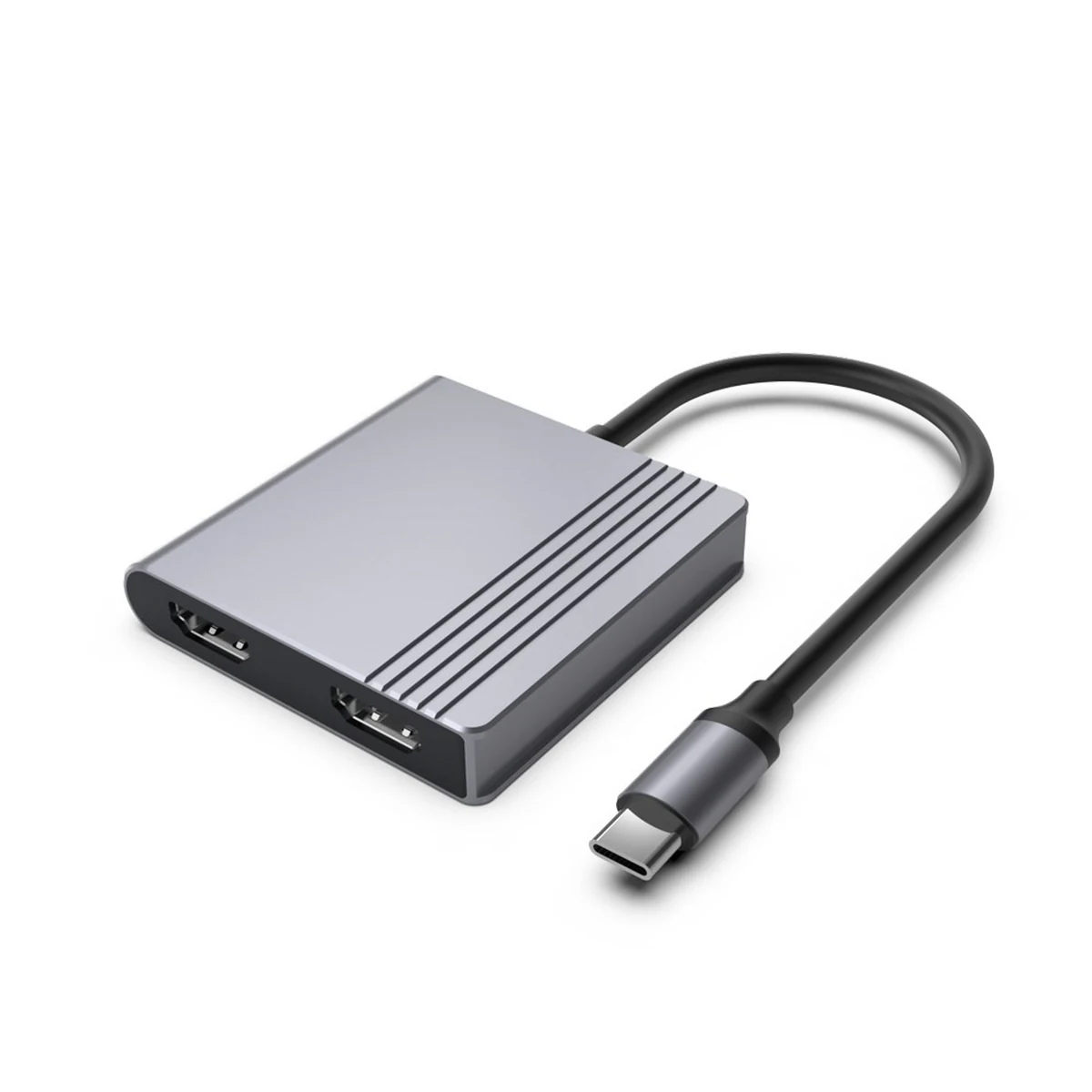 Adapter USB-C 3w1, Gembird, szary