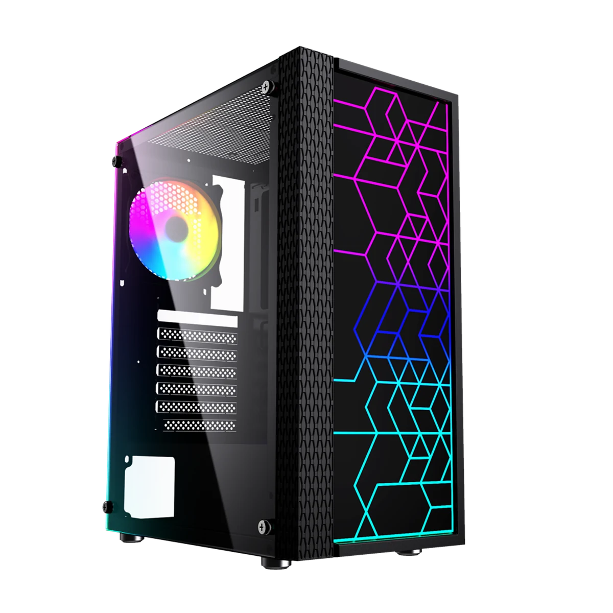 Obudowa Gembird Fornax 2500 Midi-Tower Czarna