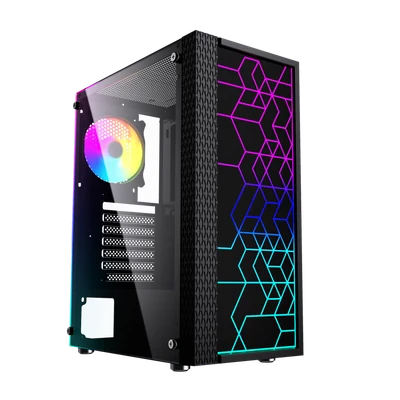 Obudowa Gembird Fornax 2500 Midi-Tower Czarna