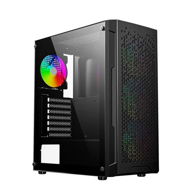 Obudowa Gembird Fornax 400X Midi Tower, czarna