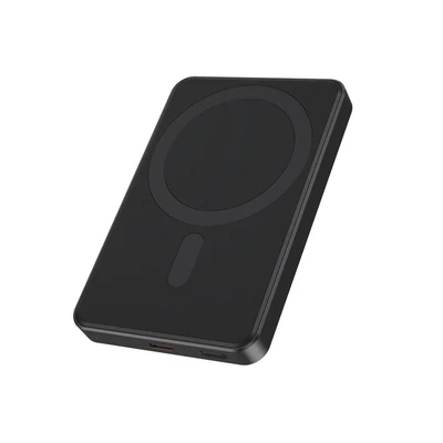Powerbank Gembird z ładowaniem bezprzewodowym 15W, 5000 mAh, czarny