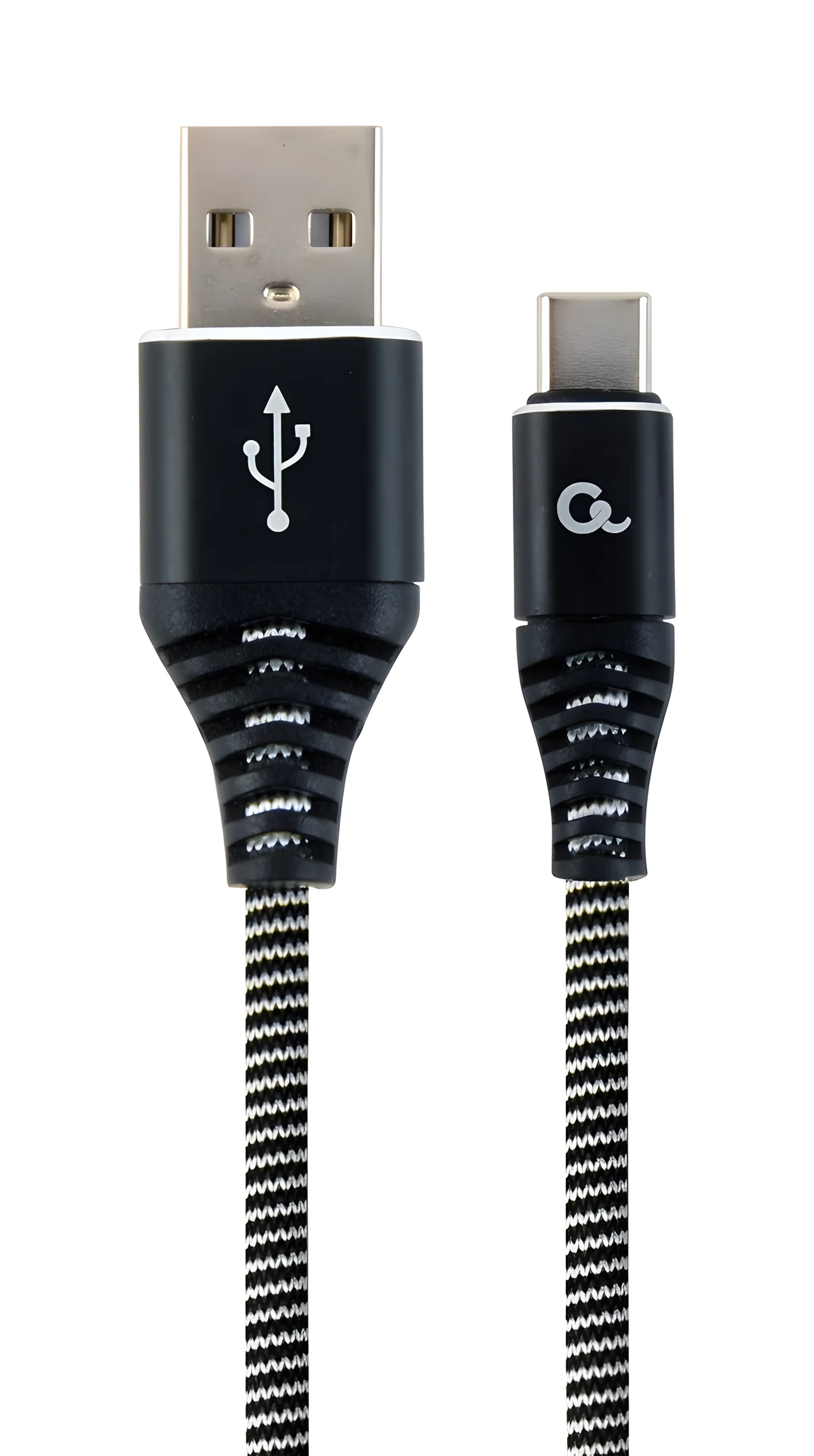GEMBIRD PREMIUM KABEL USB-C 2.0 2M CZARNO/BIAŁY