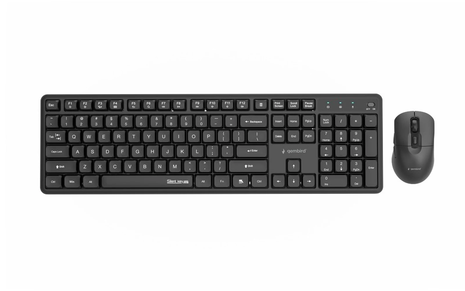 GEMBIRD Silent Key Pro Business: Zestaw Klawiatury + Mysz — zdjęcie 1 z 5