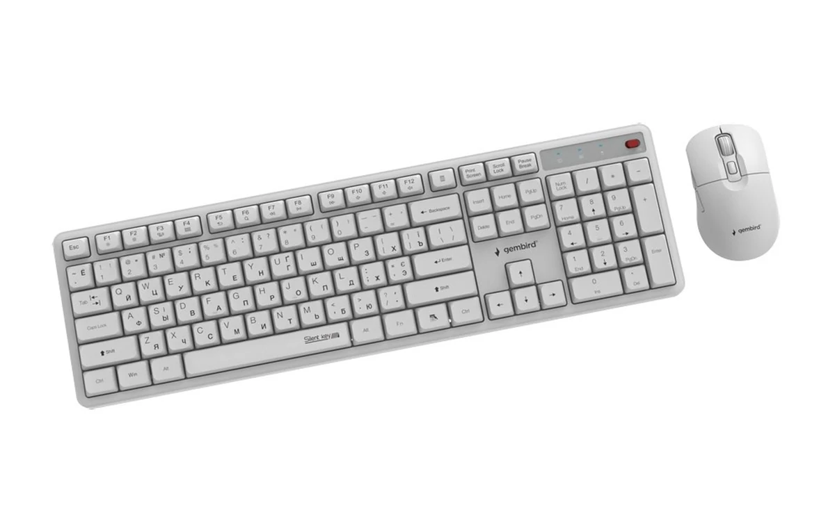 GEMBIRD Silent Key Pro Business - Zestaw Klawiatury + Myszy