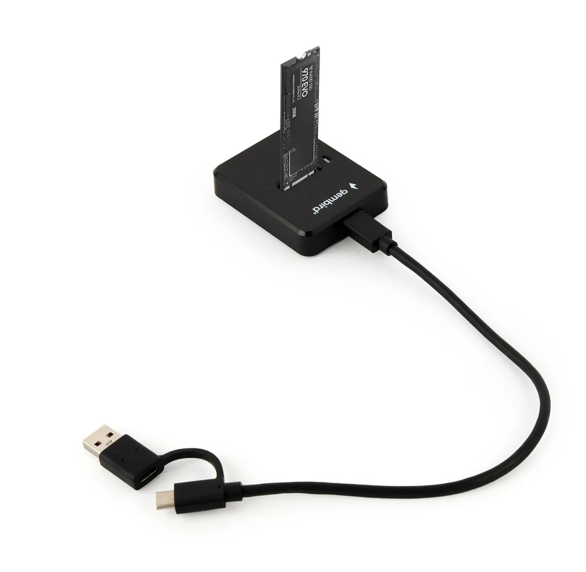 GEMBIRD STACJA DOKUJĄCA M.2 SATA I NVME SSD CZARNA