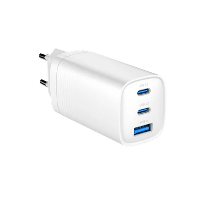 Ładowarka sieciowa USB-C 65W, Gembird, biała