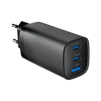 Ładowarka sieciowa USB-C, Gembird, 65W, czarna