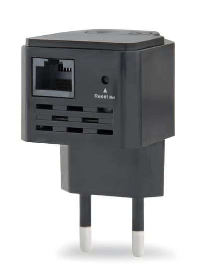 Repeater Wi-Fi Gembird WNP-RP300-03-BK, 300 Mbps, B/G/N, z gniazdem RJ45