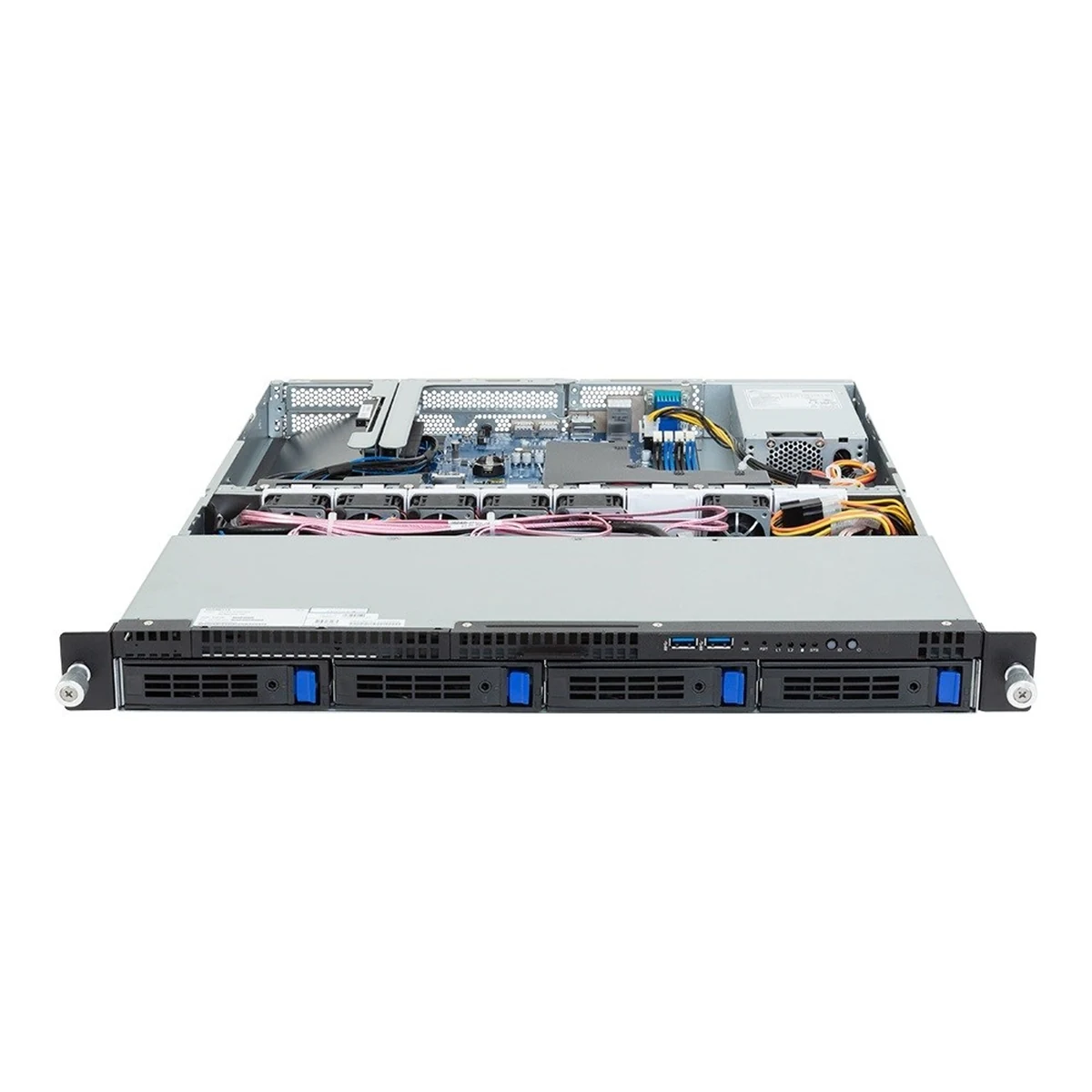 Serwer RACK Gigabyte R123-X00-AA01 z procesorem Intel E-24XX, 1U