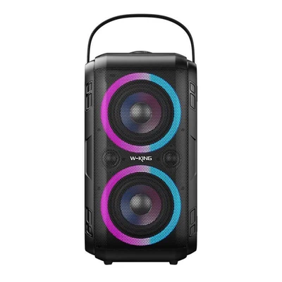 Głośnik bezprzewodowy Bluetooth W-KING T9-2 80W czarny